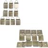 Bundle of Wise Linkers Hanging Clips Pack of 10 Triangle Back Medium Power for Tapestry Small Rugs and Wall Clips for Rug Hanging and Animal Hide Hanging (Pack of 6) Rug Grippers/Rug Clips view 1