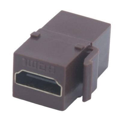 10 PACK Colorful Keystone HDMI Female To Female Connector (Brown)