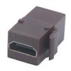 10 PACK Colorful Keystone HDMI Female To Female Connector (Brown) view 1