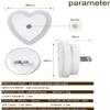 4-Pack Night Light Plug in Wall with Dusk to Dawn Energy Saving Warm White for Baby, Kids, Children's Room, Hallway, Nurseries, Stair view 2