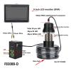 Lifyn2 Fishfinder 9 Inch DVR Recorder 20m 50m 100m Underwater Fishing Video Camera Fish Finder IP68 Waterproof 38 LEDs 360 Degree Rotating Camera (Color : Black, Size : F8300DB-2L-50M) view 3