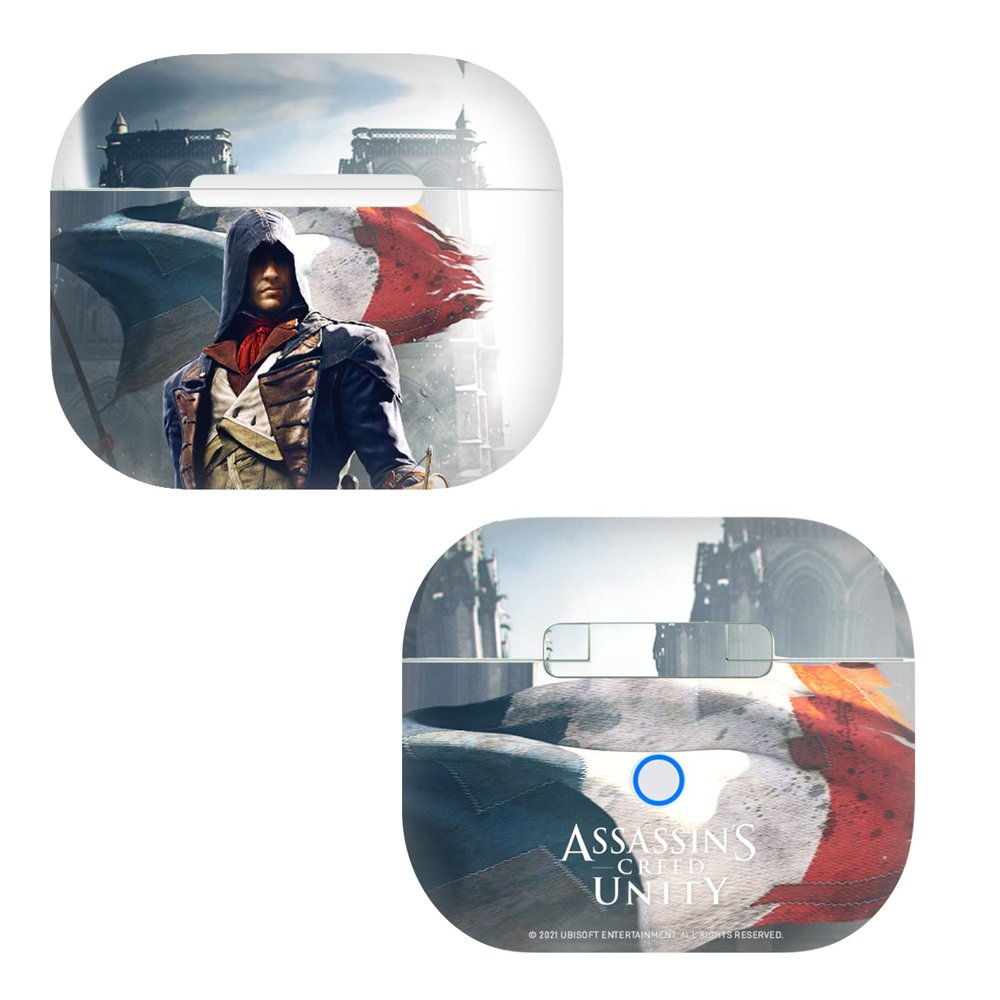Head Case Designs Officially Licensed Assassin's Creed Arno Dorian French Flag Unity Key Art Vinyl Sticker Skin Decal Cover Compatible with Apple AirPods 3 3rd Gen