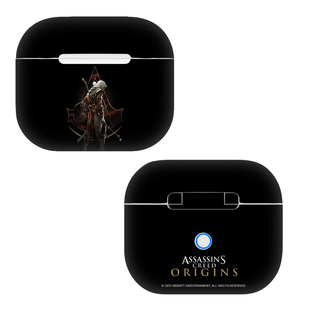 Head Case Designs Officially Licensed Assassin's Creed Bayek Crest Origins Graphics Vinyl Sticker Skin Decal Cover Compatible with Apple AirPods 3 3rd Gen