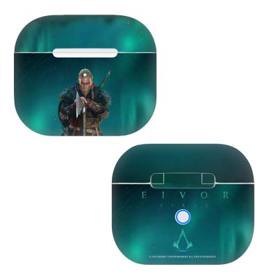 Head Case Designs Officially Licensed Assassin's Creed Male Eivor Valhalla Key Art Vinyl Sticker Skin Decal Cover Compatible with Apple AirPods 3 3rd Gen