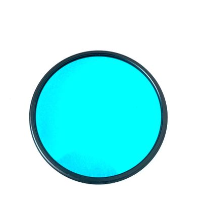 Multiple Sizes 77mm Round Mounted Camera IR Cut Filter QB21 BG38 Light Blue Optical Glass for Photography (Color : QB21, Specification : 43mm)