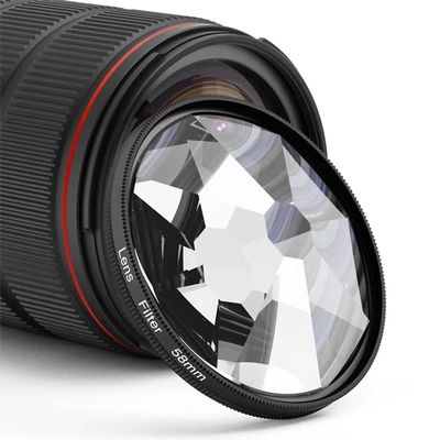 9 Prism 49mm 52mm 55mm 58mm 67mm Camera Filter Split Diopter Rotating Changeable Number of Camera Photography UV CPL (Caliber : Add 67mm Adapter, Color : 58mm 9 Prism)