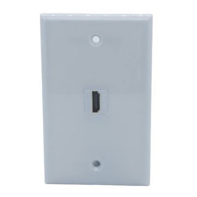 1Gang Colorful 1 Port HDMI Female To Female Wall Plate (Gray)