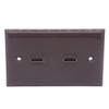 1Gang Colorful 2 Ports HDMI Female To Female Wall Plate (Brown) view 4