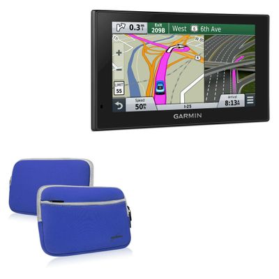 BoxWave Case Compatible with Garmin Nuvi 2689 - SoftSuit with Pocket, Soft Pouch Neoprene Cover Sleeve Zipper Pocket - Super Blue