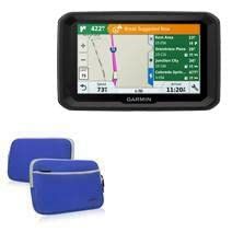 BoxWave Case Compatible with Garmin Dezl 580 LMT-S - SoftSuit with Pocket, Soft Pouch Neoprene Cover Sleeve Zipper Pocket - Super Blue