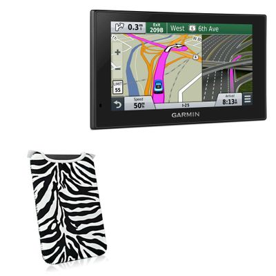 BoxWave Case Compatible with Garmin Nuvi 2689 - Zebra Plush SlipSuit, Animal Print Padded Soft Sleeve