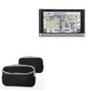 BoxWave Case Compatible with Garmin Nuvi 2598LMTHD - SoftSuit with Pocket, Soft Pouch Neoprene Cover Sleeve Zipper Pocket - Jet Black with Grey Trim view 1