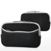 BoxWave Case Compatible with Garmin Nuvi 2598LMTHD - SoftSuit with Pocket, Soft Pouch Neoprene Cover Sleeve Zipper Pocket - Jet Black with Grey Trim view 2