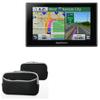 BoxWave Case Compatible with Garmin Nuvi 2559LMT - SoftSuit with Pocket, Soft Pouch Neoprene Cover Sleeve Zipper Pocket - Jet Black with Grey Trim view 1