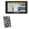 BoxWave Case Compatible with Garmin Drive 61 LMT-S - Zebra Plush SlipSuit, Animal Print Padded Soft Sleeve view 1