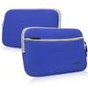 BoxWave Case Compatible with Kobo Nia - SoftSuit with Pocket, Soft Pouch Neoprene Cover Sleeve Zipper Pocket - Super Blue view 2