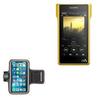BoxWave Case Compatible with Sony NW-WM1Z - JogBrite Sports Armband, High Visibility Safety Light LED Runners Armband - Bold Orange view 1