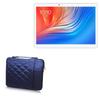 BoxWave Case Compatible with Teclast M30 - Quilted Carrying Bag, Soft Synthetic Leather Cover w/Diamond Design - Navy view 1
