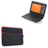 BoxWave Case Compatible with Bak USA Atlas - SoftSuit with Pocket, Soft Pouch Neoprene Cover Sleeve Zipper Pocket - Jet Black with Red Trim view 1