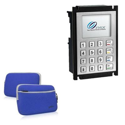 BoxWave Case Compatible with Pax IM500 - SoftSuit with Pocket, Soft Pouch Neoprene Cover Sleeve Zipper Pocket - Super Blue