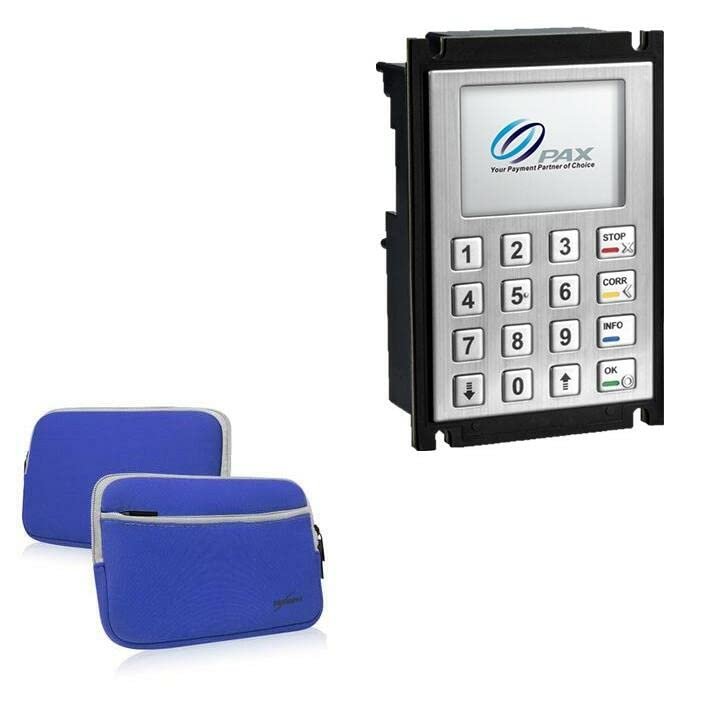 BoxWave Case Compatible with Pax IM500 - SoftSuit with Pocket, Soft Pouch Neoprene Cover Sleeve Zipper Pocket - Super Blue