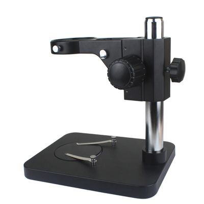 Microscope Kit Trinocular Stereo Microscope Adjustable Table Working Stand Holder 76mm Ring Holde Microscope Lens Adapters (Color : Black 35cm)