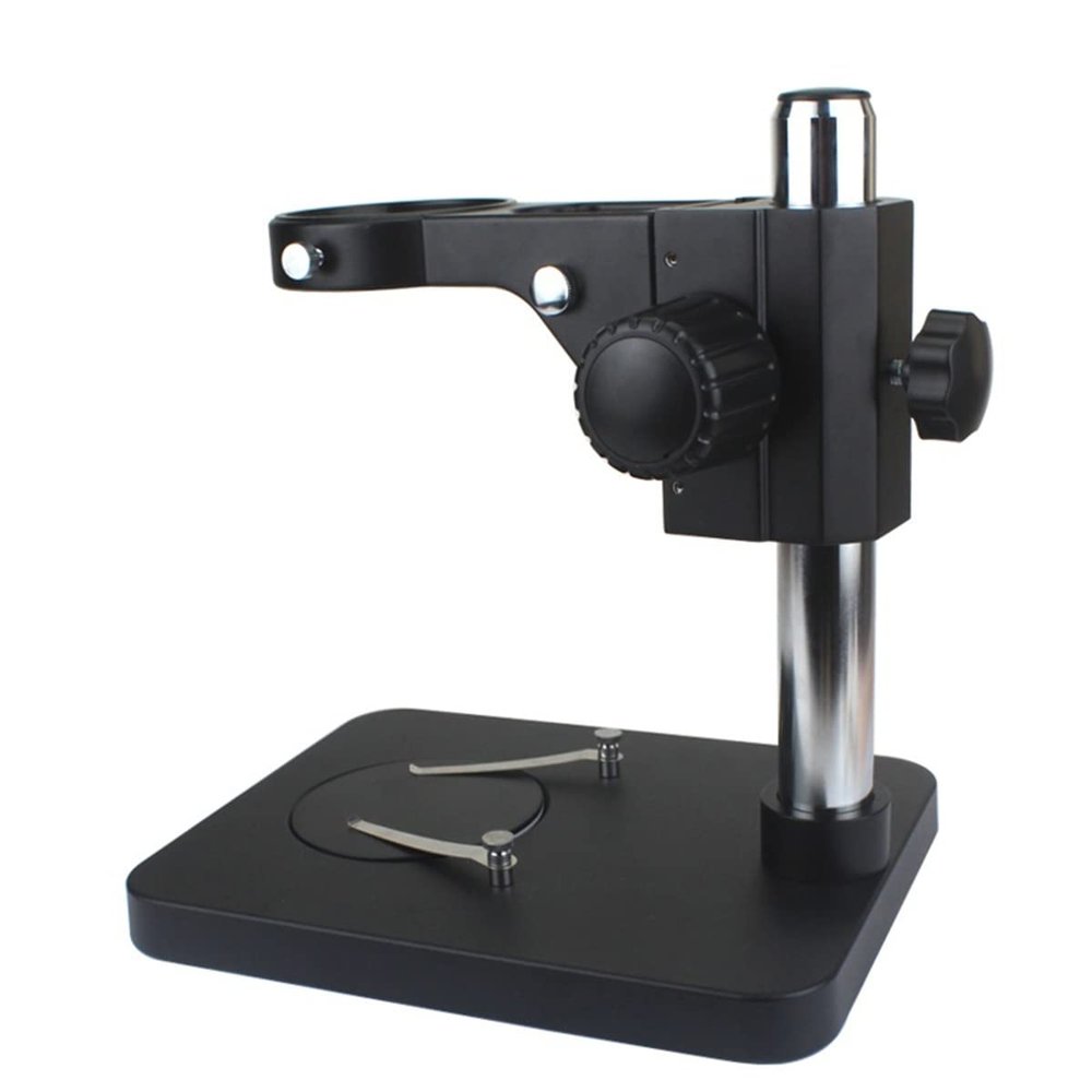 Microscope Kit Trinocular Stereo Microscope Adjustable Table Working Stand Holder 76mm Ring Holde Microscope Lens Adapters (Color : Black 35cm)