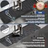 Silicone Faucet Handle Drip Catcher Tray Mat, Silicone Faucet Mat, Dish Soap Sponge Holder for Kitchen Sink Accessories, Drying Mat for Kitchen Counter & Bathroom Kitchen Sink Splash Guard (Black) view 4