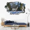 3D Wall Decor Stickers Smashed Wolves Wall Sticker Nature Animal Wall Tattoo for Nursery Wall Dcor Girls Kids Baby Bedroom Bathroom Living Room Home Decor 26"W x 18"H view 1