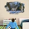 3D Wall Decor Stickers Smashed Wolves Wall Sticker Nature Animal Wall Tattoo for Nursery Wall Dcor Girls Kids Baby Bedroom Bathroom Living Room Home Decor 26"W x 18"H view 2