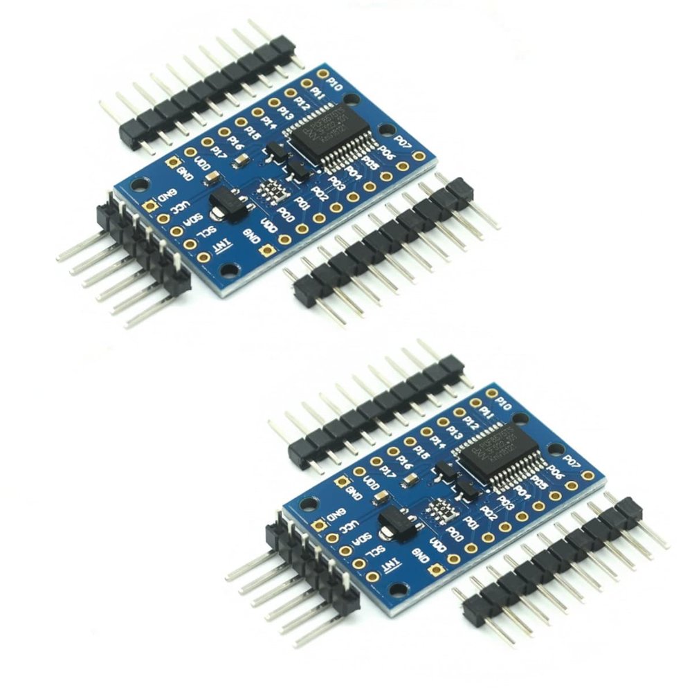 2PCS PCF8575 IO Expander Board Module I2C to 16IO IIC I2C I/O Extension Shield Module 16 bit SMBus I/O Ports for Arduino UNO R3