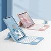 KMXDD Keyboard Case Compatible with iPad Mini 6th Generation Magnetic Case Touchpad Keyboard Vertical Detachable Keyboard Removable Transparent Back Cover (Pink) view 1