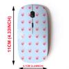 2.4G Wireless Mouse with Cute Pattern Design for All Laptops and Desktops with Nano Receiver - Beautiful Tropical Flowers view 2