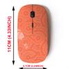 2.4G Wireless Mouse with Cute Pattern Design for All Laptops and Desktops with Nano Receiver - Colorful Grunge view 2
