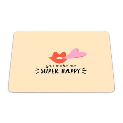 Bonamaison, Rectangle Pop Art Digital Printed Mouse Mat Non-Slip Backing for Office and Home Size: 22x18cm