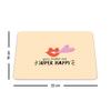 Bonamaison, Rectangle Pop Art Digital Printed Mouse Mat Non-Slip Backing for Office and Home Size: 22x18cm view 4
