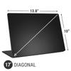 Skinit Laptop Decal Skin Compatible with Universal Laptop 17in (13.8 x 10in) Originally Designed Black Hex Design view 2