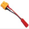 NHX RC XT60 Female to JST Female Conversion Connector 20AWG 40mm view 1
