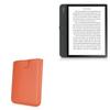 BoxWave Case Compatible with Kobo Forma - Designio Leather Pouch, Padded Genuine Leather Pocket Sleeve Pouch for Kobo Forma, Kobo Forma, Sage - Bold Orange view 1