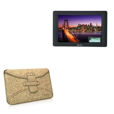 BoxWave Case Compatible with Ikan Saga S7H - Quorky Pouch, Durable, Lightweight Cork Envelope Sleeve Cover