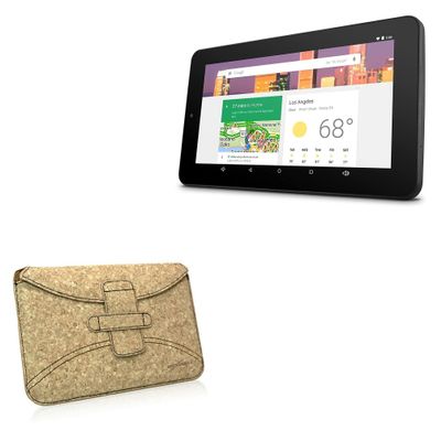 BoxWave Case Compatible with Ematic EGQ347 - Quorky Pouch, Durable, Lightweight Cork Envelope Sleeve Cover