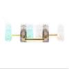 KPREPUBLIC Everglide Panda V3 Transparent Plate Mounted Stabilizer Gold Plated Wire for Custom Mechanical Keyboard Plate Clear Black (Panda V3 Cyan GH60 Plus) view 4