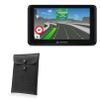 BoxWave Case Compatible with Navman - MY690LMMT - Nero Leather Envelope, Leather Wallet Style Flip Cover view 1