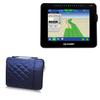 BoxWave Case Compatible with Ag Leader InCommand 800 - Quilted Carrying Bag, Soft Synthetic Leather Cover w/Diamond Design - Navy view 1