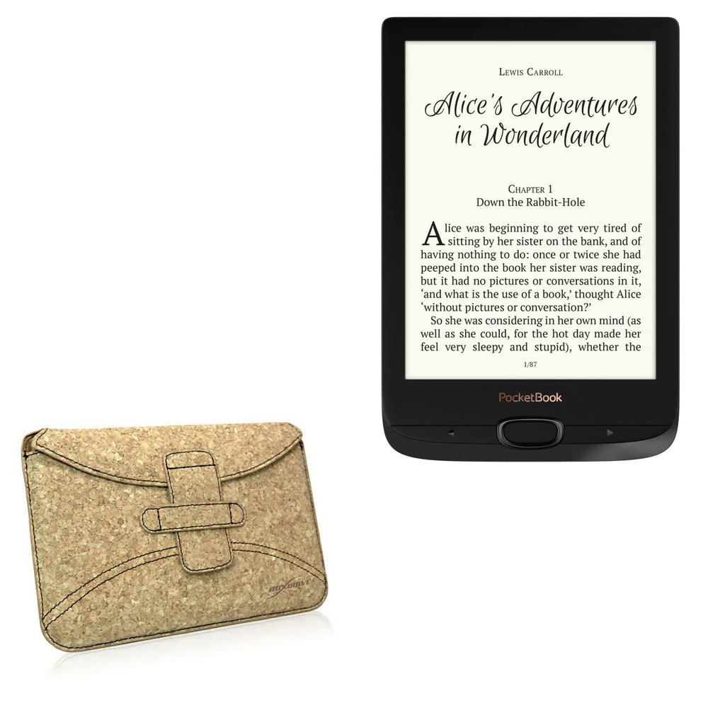 BoxWave Case Compatible with Pocketbook Basic Lux 2 - Quorky Pouch, Durable, Lightweight Cork Envelope Sleeve Cover
