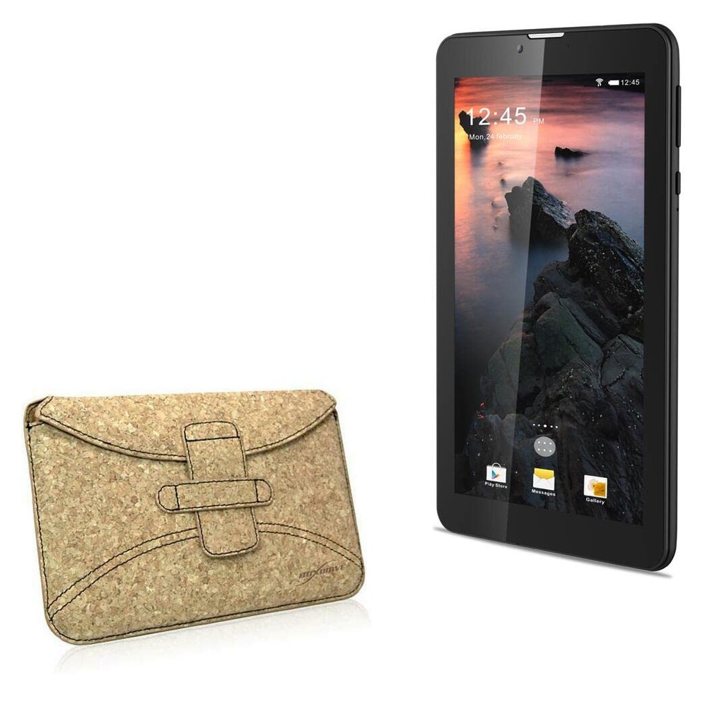 BoxWave Case Compatible with Digiland MID7003-P (7 in) - Quorky Pouch, Durable, Lightweight Cork Envelope Sleeve Cover