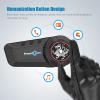 FreedConn KY-Pro Motocycle Helmet Waterproof and Wireless Bluetooth Headset/FM Radio/1000M Intercom/6 Riders Intercom/Moto Biking & Skiiing/Universal Pairing with Most of Other Brands bluetooths view 3