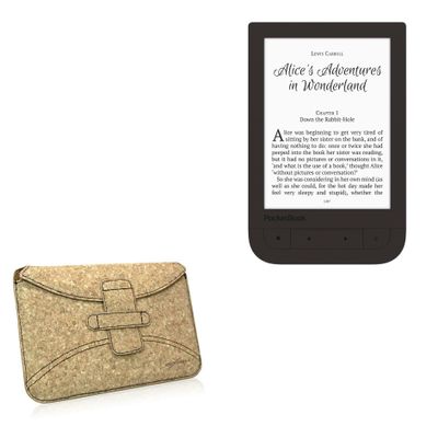 BoxWave Case Compatible with Pocketbook Touch HD 2 - Quorky Pouch, Durable, Lightweight Cork Envelope Sleeve Cover