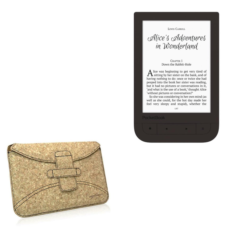 BoxWave Case Compatible with Pocketbook Touch HD 2 - Quorky Pouch, Durable, Lightweight Cork Envelope Sleeve Cover