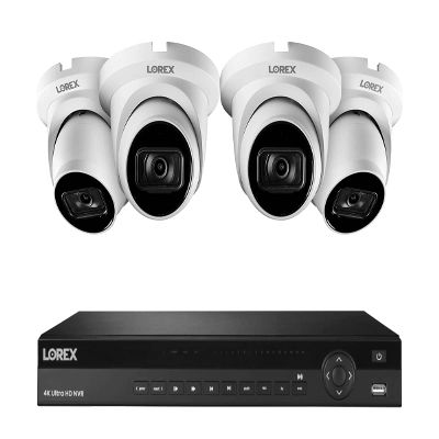 16-Channel Nocturnal NVR System with 4K (8MP) Smart IP Security Cameras with Real-Time 30FPS Recording and Listen-in Audio- NC4K3F-164WD-1